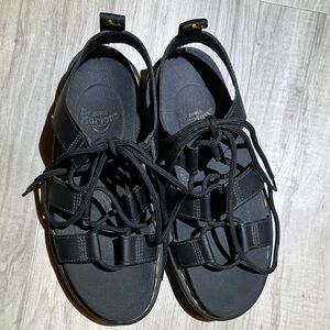 Dr. Martens Black Strappy Sandals